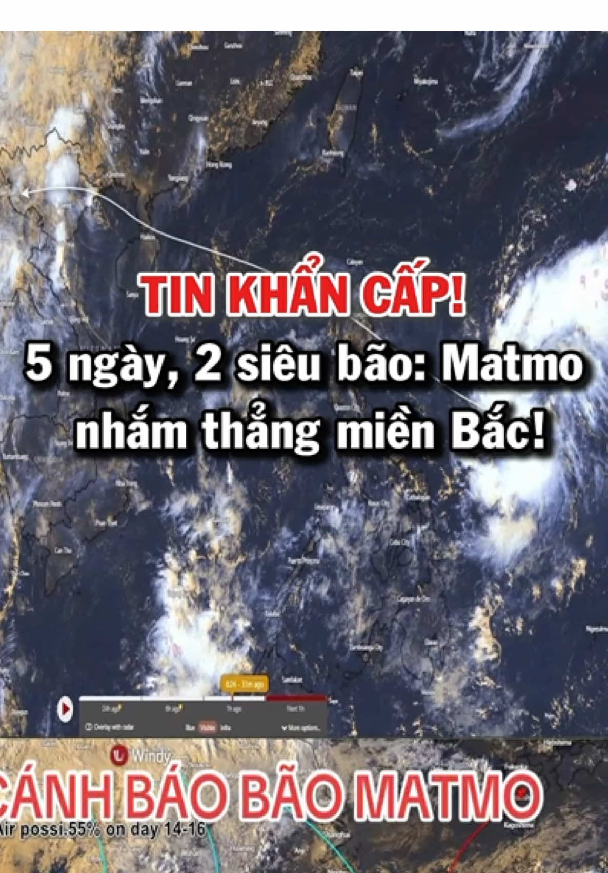 TIN KHẨN CẤP! 5 ngày, 2 siêu bão: Matto nhắm thẳng miền Bắc trong vài ngày tới! #xlandmatvukinhte #xland #dubaothoitiet #baoso11 #matmo 