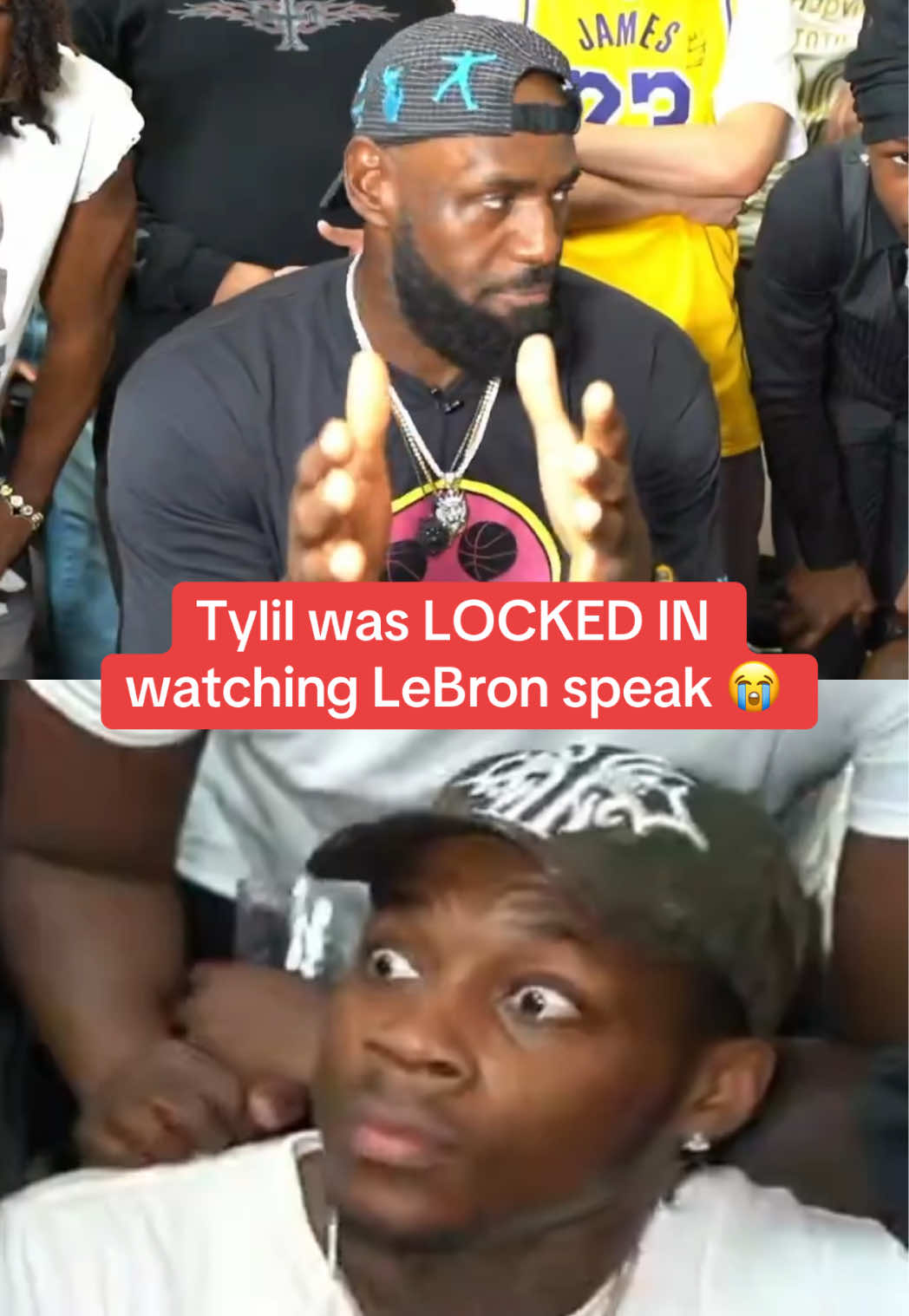 Bro was mesmerized 😂👑 @Kai Cenat #lebronjames #tylil #kaicenat #lebron #funny 
