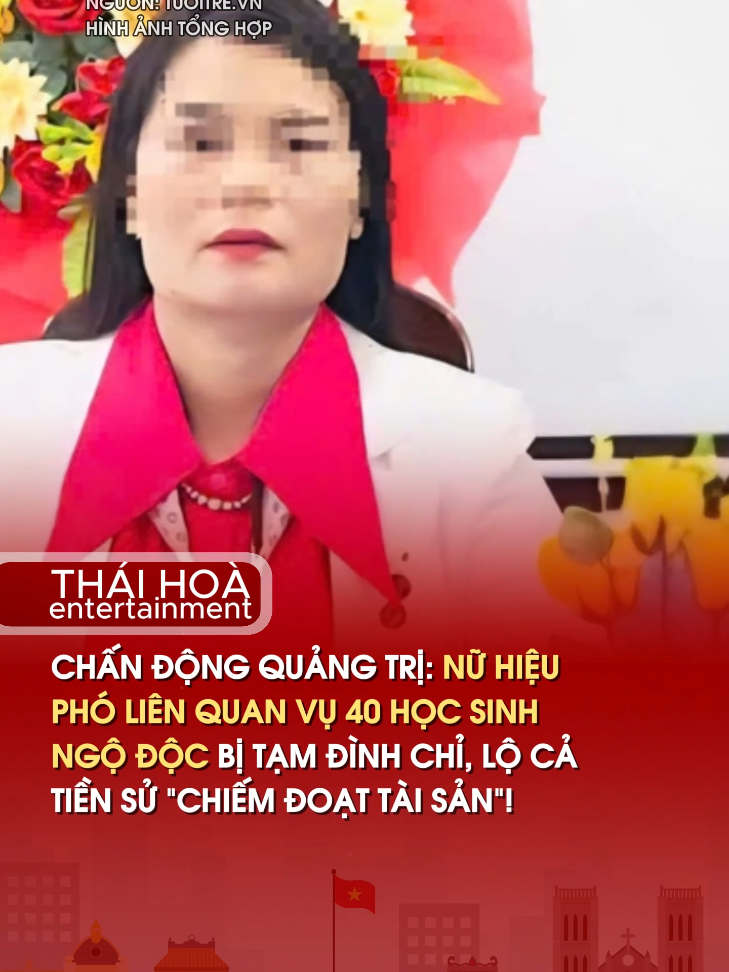 CHẤN ĐỘNG QUẢNG TRỊ: NỮ HIỆU PHÓ LIÊN QUAN VỤ 40 HỌC SINH NGỘ ĐỘC BỊ TẠM ĐÌNH CHỈ, LỘ CẢ TIỀN SỬ “CHIẾM ĐOẠT TÀI SẢN”!.  #HiệuPhó #QuảngTrị#NgộĐộcBữaĂnBánTrú #TháiHoàEntertainment