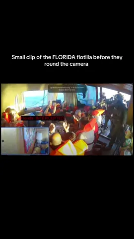 This is a WAR CRIME, they are on international waters #florida #flotilla #israel #palestine 