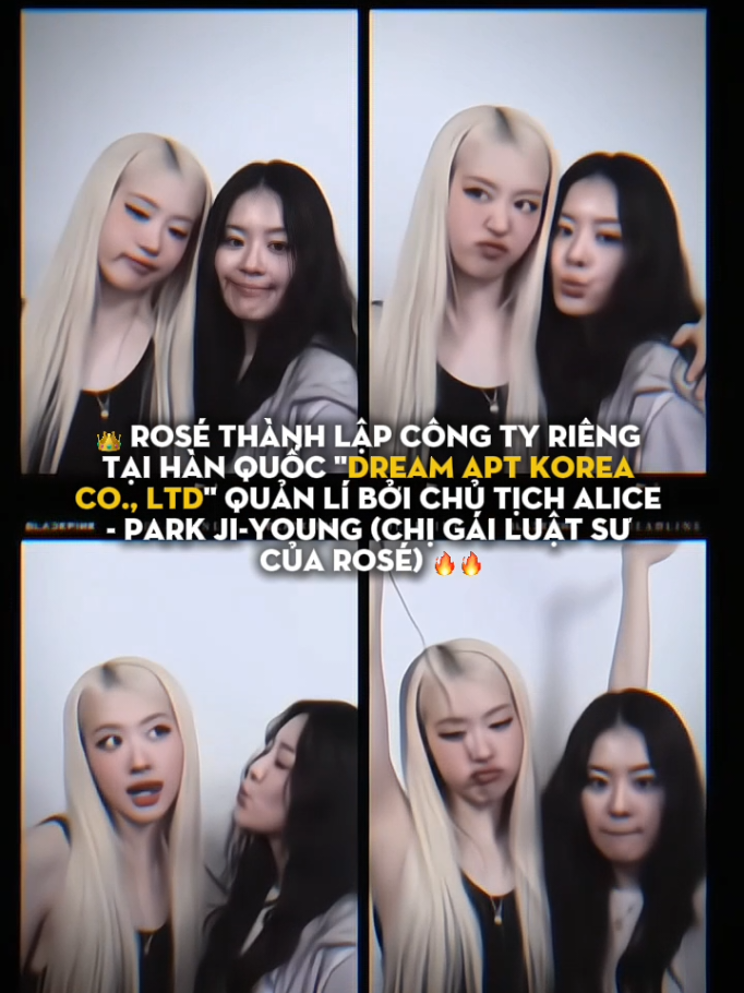 Rosé đã khéo léo xây dựng một hệ thống quản trị độc lập bằng cách thành lập ba thực thể kinh doanh tại Mỹ và Hàn Quốc, hợp tác trực tiếp cùng chị gái luật sư Alice Park (Park Ji-Young) – để quản lý quyền xuất bản, kiểm soát thu nhập và mở đường cho những dự án trong tương lai. Bên cạnh đó, cô cũng ký hợp đồng chiến lược với ba công ty quản lý hàng đầu, đảm bảo quyền lợi và duy trì sự phát triển bền vững đối với sự nghiệp của bản thân ⚡ HỆ THỐNG DREAM APT.  ➊ DREAM APT. LLC (Hoa Kỳ) • Phụ trách quản lý các hợp tác thương hiệu, sản phẩm merchandise và nhiều nguồn thu nhập đa dạng khác. • Là 
