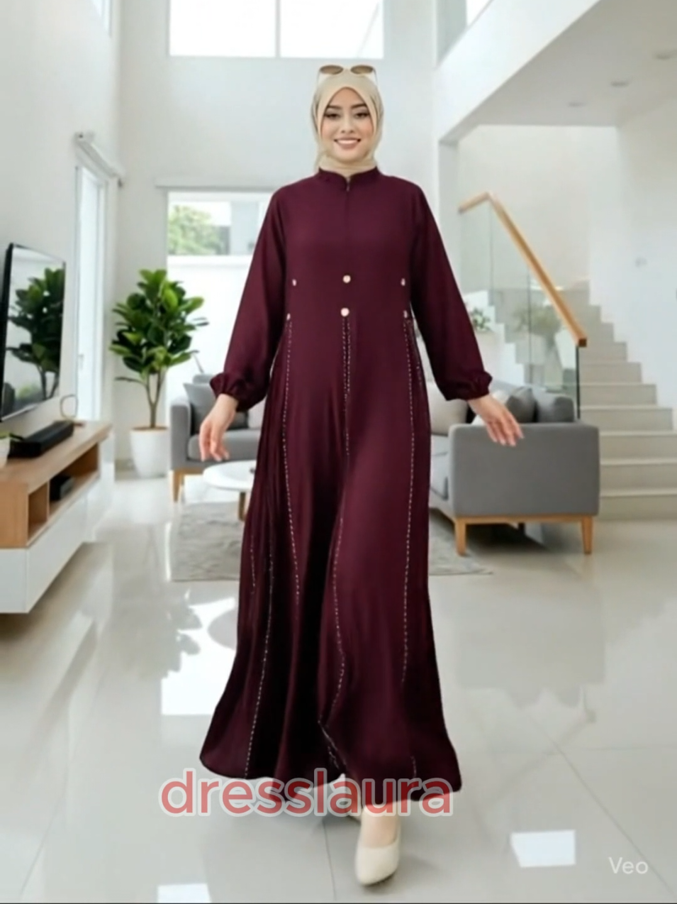 Gamis mewah harga terjangkau 😍 Adem, lembut, dan elegan! #gamisviral  #abayapremium  #ootdmuslimah  #gamiscrinkle  #fashionibumuda 