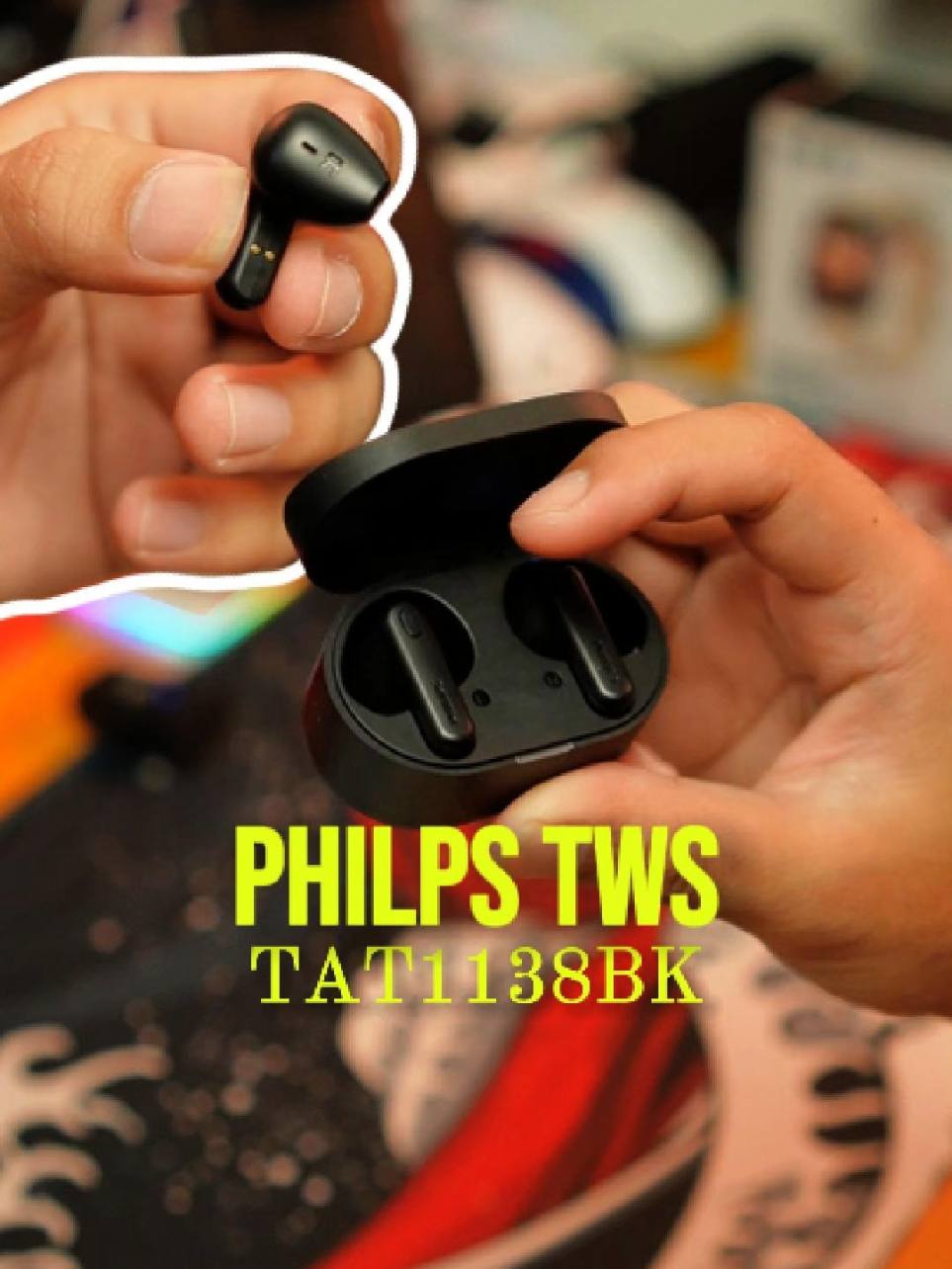 unboxing Philips TWS TAT1138 , ini sih enak suaranya clear jelas , buat telfon juga jernih karena udah ada AI micnya