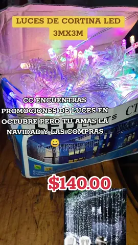 luces de cortina LED#decoracion #navidad #luces #cortina 