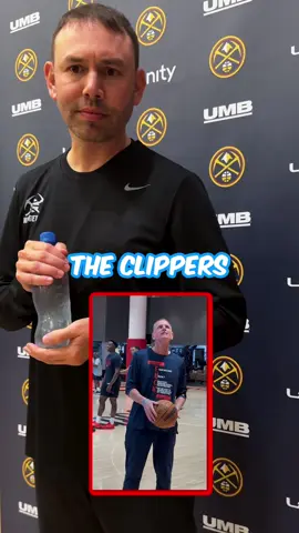 Coach Adelman reacts to Clippers new shirts 👀😂 (@Nadia Houneini) #NBA #nuggets #clippers #bball 