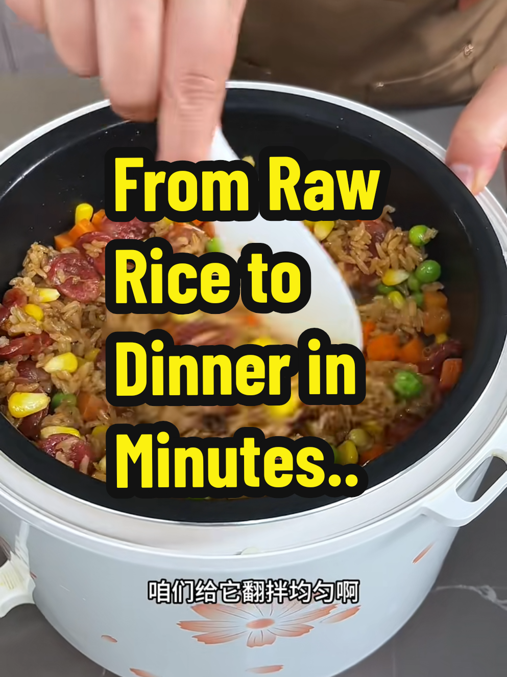 Discover the easiest and tastiest one-pot meal you’ll ever make. In this step-by-step tutorial, a cheerful home cook shows you how to prepare a colorful, flavorful rice dish using just a rice cooker. With simple ingredients like rice, soy sauce, carrots, peas, corn, Chinese sausage, and an egg in the center, this recipe is perfect for busy days or picky eaters. Watch as she layers everything into the pot, presses “cook,” and reveals a delicious, aromatic meal that’s ready in minutes. Don’t forget to taste-test with her — it’s so good, you’ll want to make it every week! Translate - Temukan hidangan satu wadah termudah dan paling lezat yang pernah Anda buat. Dalam tutorial langkah demi langkah ini, seorang juru masak rumahan yang ceria menunjukkan cara membuat nasi berwarna-warni dan penuh rasa hanya dengan menggunakan rice cooker. Dengan bahan sederhana seperti beras, kecap, wortel, kacang polong, jagung, sosis Tiongkok, dan telur di tengahnya, resep ini sangat cocok untuk hari-hari sibuk atau anak-anak yang pemilih makanan. Saksikan saat ia menyusun semua bahan ke dalam panci, tekan tombol “masak”, dan ungkapkan hidangan lezat dan harum yang siap dalam hitungan menit. Jangan lupa mencicipinya bersamanya ,rasanya begitu enak, Anda akan ingin membuatnya setiap minggu! #LazyRiceRecipe #OnePotMeal #EasyCooking #RiceCookerHack #DeliciousAndSimple 