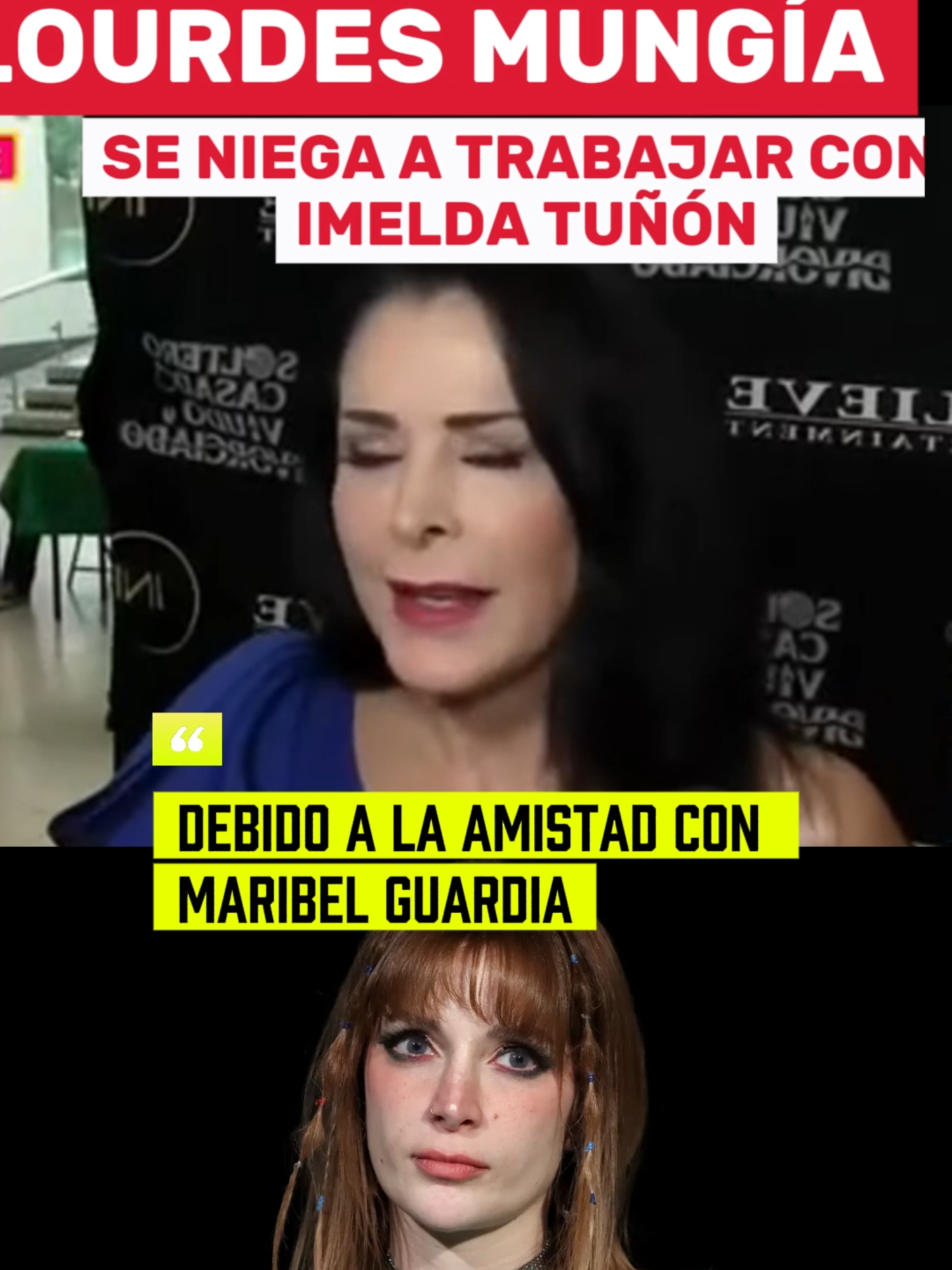 Por amor a su casi hermana Maribel Guardia prefiere no trabajar con Imelda Tuñón en el mismo escenario. #santochismelatam #santochisme