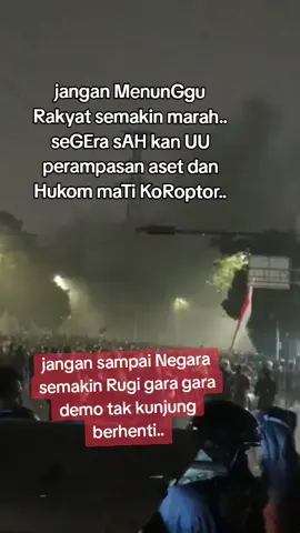 Demo tak akan kunjung berhenti sebelum ketok palu UU perampasan aset...#DPr kacau#DpR sarang KoRoptor..