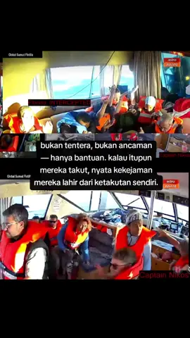 Segentar itukah kalian sehingga bantuan kemanusiaan pun dianggap sebagai ancaman? #sumud #palestine🇵🇸 #globalsumudflotilla #gaza #breakthesiege 