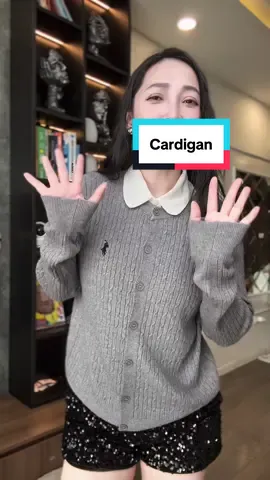 Áo len Cardigan dài tay thêu h#aocardigan #livetiktok #thoitrangnu #homnaymacgii 