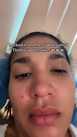 praying for their safe arrival despite being intercepted theres still 32 ships on route and just 60 nautical miles away! also praying for everyone who got detained. Young Greta is a G!!  🙏🏾🥺 #globalsumudflotilla #freepalestine #fyp 