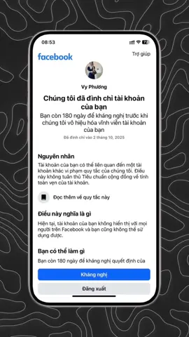 Cập Nhật Sự Cố Đầu Tháng 10 : Fb Đình Chỉ 180 Ngày Vô Hiệu Hoá Hàng Loạt & Và Cách Mở Đơn Giản ? #LearnOnTikTok #laylaytaikhoanvohieuhoa #laylaitaikhoandinhchi180ngay #fbbidinhchi180ngayhangloat #mokhoafacebookbidinhchi180ngay 
