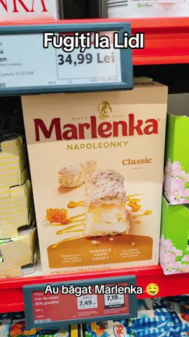 Sigur o să fie sold out, este cea mai bună 🤤🤤 #marlenka #lidl #fyp #nou 
