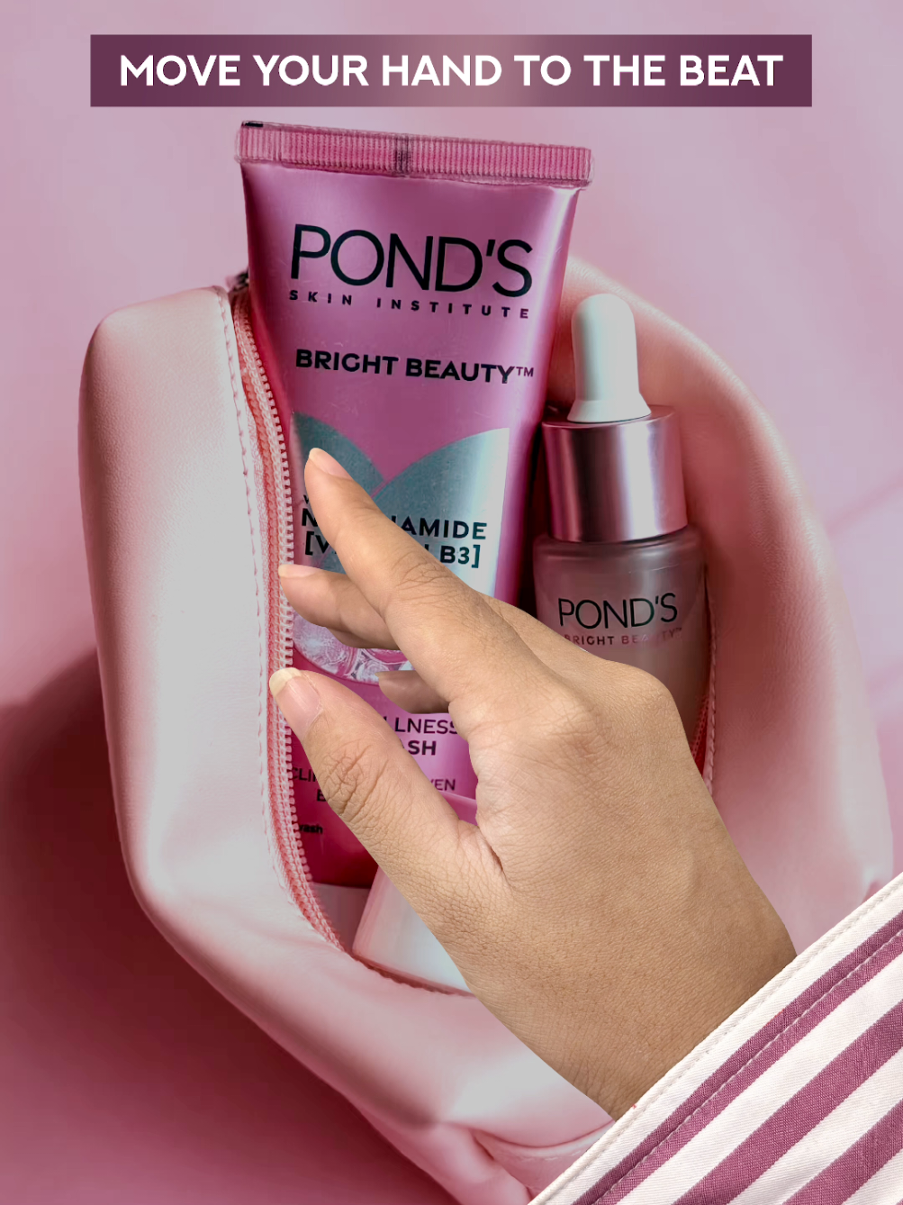 Swipe with the beat, glow with the miracles from POND'S Skin Institute! ✨ #skincare #skintok #skincareroutine #niacinamide #facewash  [skincare, brightening combo, niacinamide, facewash, ponds] 