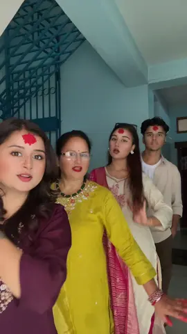 Happy dashain from us to you♥️ #fyp #viral #foryou #dashain #trendingsong @Bhetwal sita @Barsa👑🎀 @Pokharel 