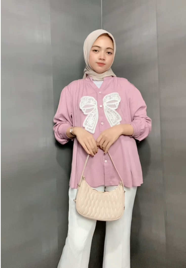 Best lavender 🥰 #fypシ゚ #kemejawanita #blousecantik 