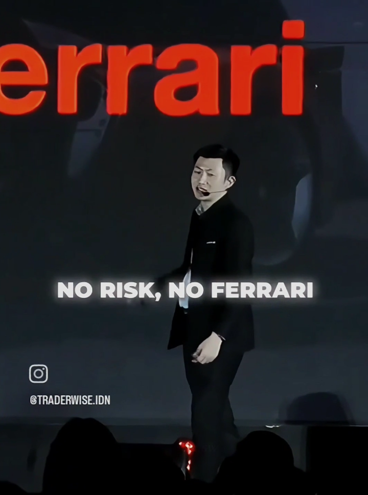 no risk no ferarri🤑 #fyp #andryhakim #stockwise #norisknoferrari 