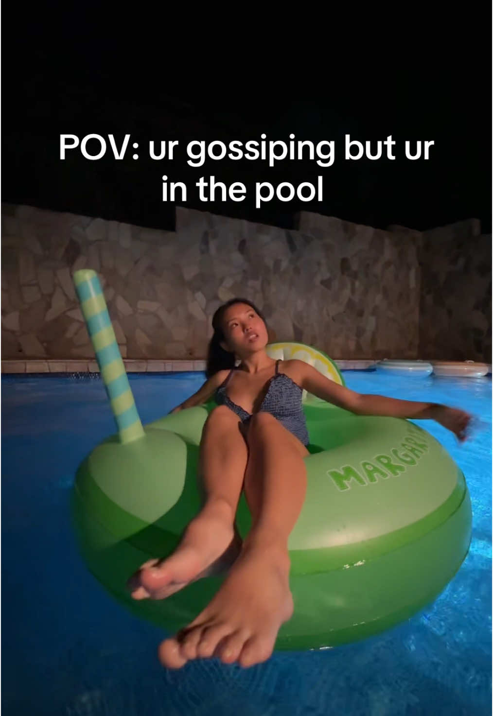 Just need waiting for my Pina Colada #fyp #foryoupage #foryou #viral #funny #gossip #pool #poolvids #sistergossip #kardashians #venting #sisterstuff #floaties #pinacolada #margaritas #poolparty #swim @fern chang 