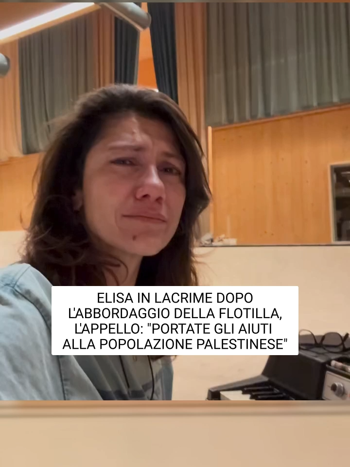 Elisa, in lacrime, dopo lo stop di Israele alle barche della Global Sumud Flotilla. La cantante pubblica un video sui propri social per fare un appello ai governi: 