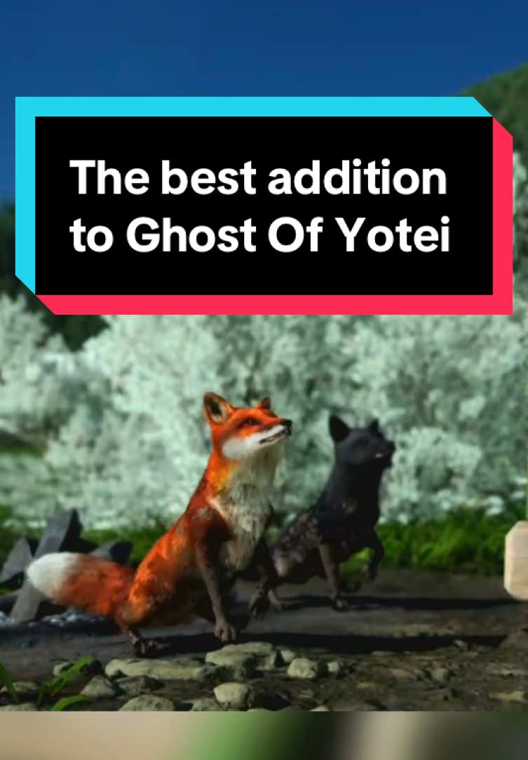 They dance whenever you do each successful bamboo level 😭 #ghostofyotei #fyp #foxes #adorable #funnyanimals #ghostoftsushima #playstation #fypage 