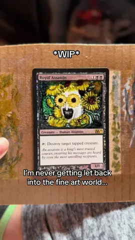 *insert profane gesture towards those snobs here* 💀😹 Yeah, nah, in this house we hide Art the Clown in Van Gogh Sunflowers to create only the Finest of Art. Why? Because we can.  @Bean-TheD20Speakeasy gotta watch those miscommunications or else this nonsense is let loose… XD Still not sorry and it will only get better/worse from here! 🖤😹💀 #funny #artistsoftiktok #magicthegathering #arttheclownterrifier #custom 
