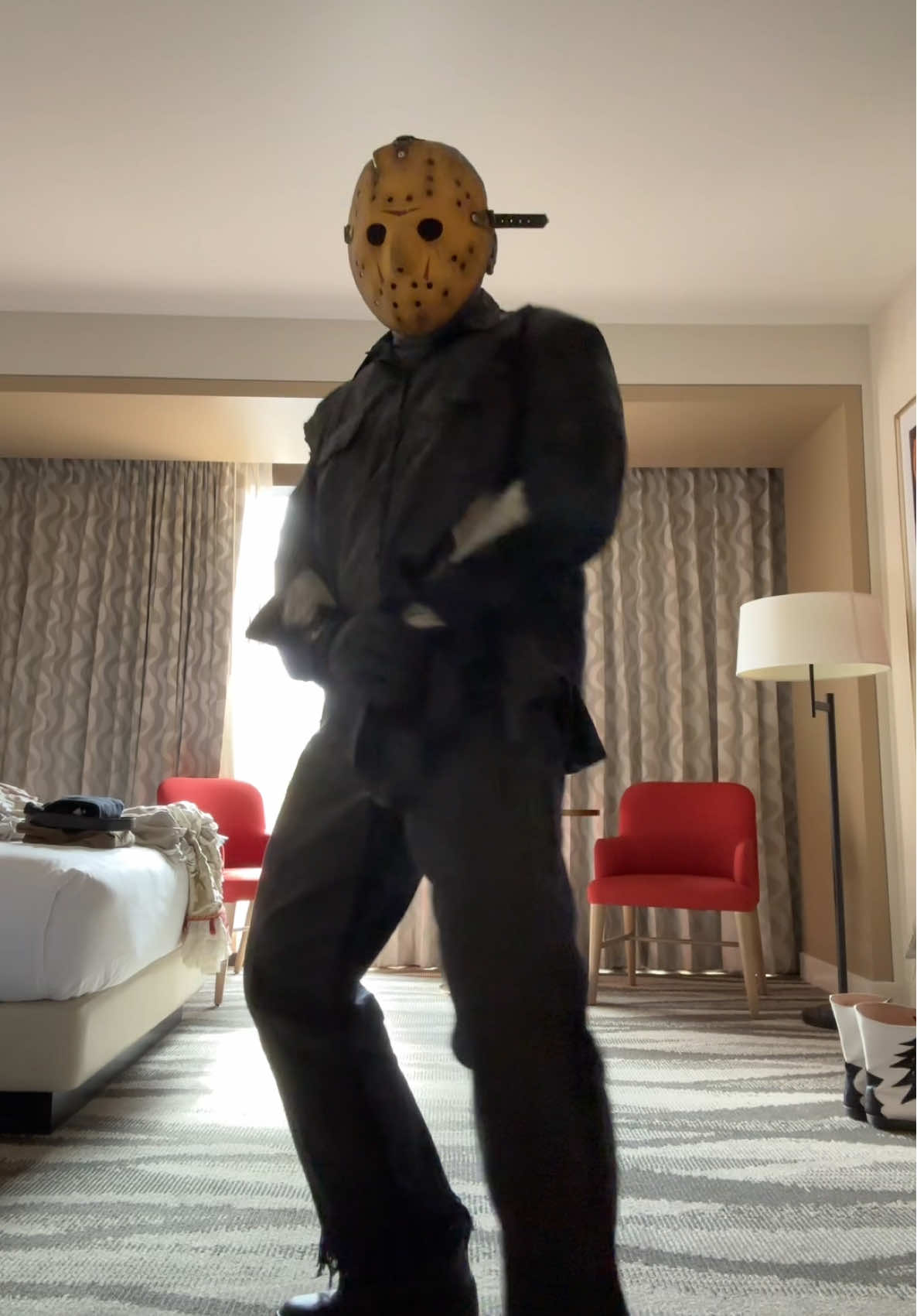 I know you think that you love me. 🖤 Happy Spooky Season / October! 🎃 @Resorts World Las Vegas  #jasonvoorhees #spookyseason #halloween #tiktokhalloween #october 