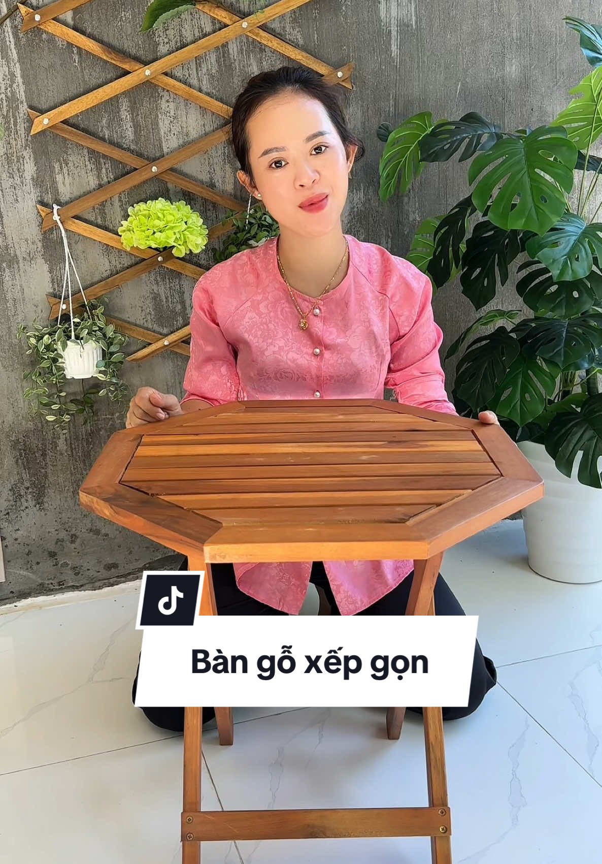 Bàn gỗ xếp gọn #cosauthattha #giadung #bango #banxepgon 