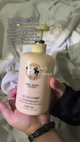 Transform your skin with our 500ml Milk Whitening Body Lotion! 🌟 Experience deep hydration and soothing nourishment while achieving a brighter, more radiant complexion. Perfect for daily use to keep your skin feeling soft and looking its best! 🥛✨ #WhiteningLotion  #HydratingSkincare  #BodyCare #Brightening #SkincareRoutine 