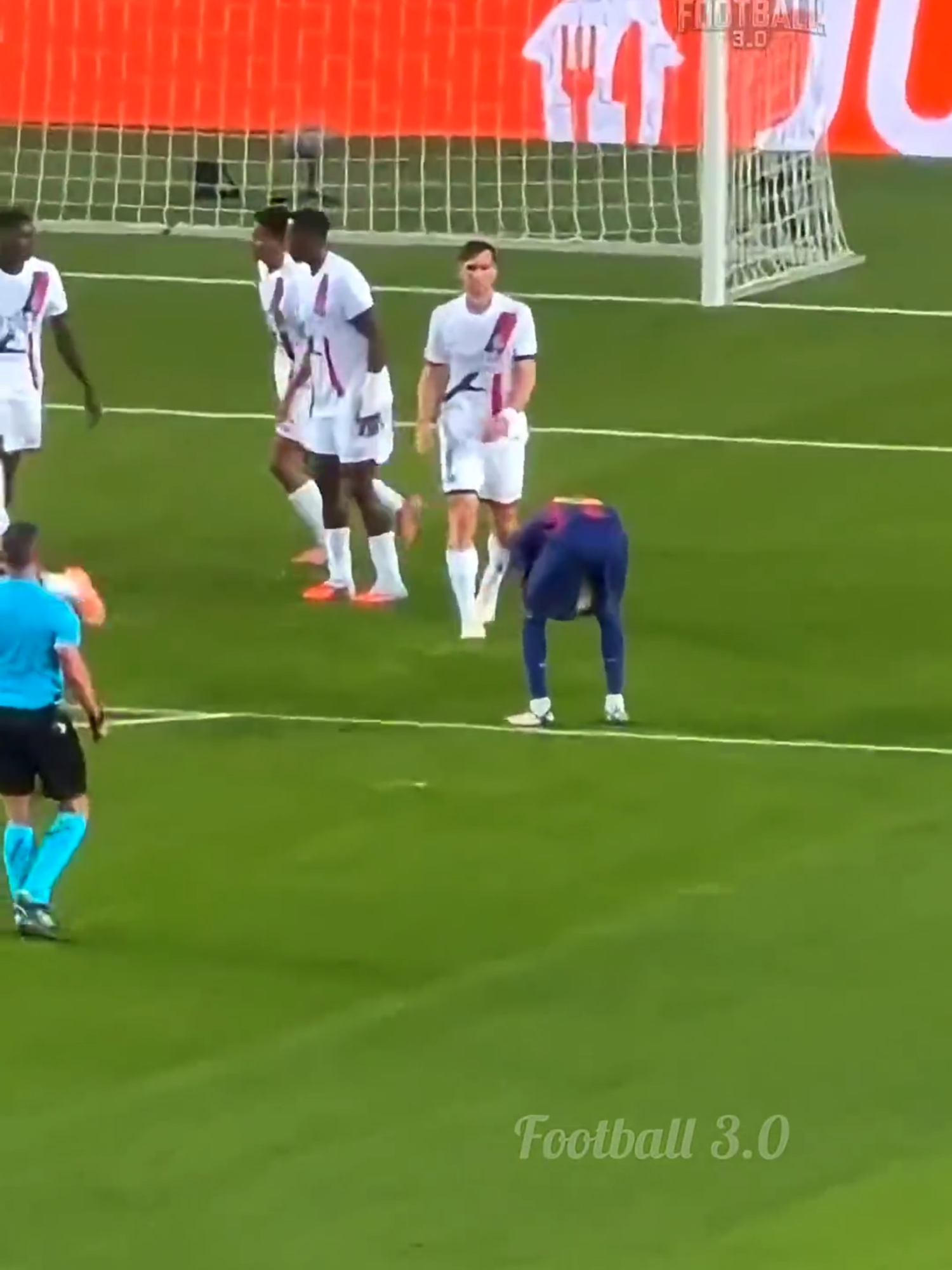 After getting robbed at #BallondOr, Lamine Yamal was robbed of a free-kick goal last night against #PSG #UCL