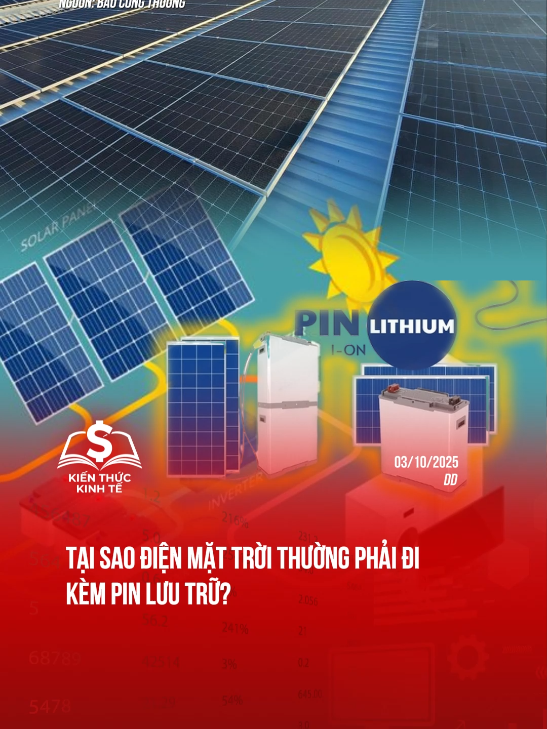 Tại sao điện mặt trời thường phải đi kèm pin lưu trữ? Cục trưởng Cục Điện lực có giải thích  #kienthuckinhte28 #tiktoknews #taichinhkinhte #dienmattroi