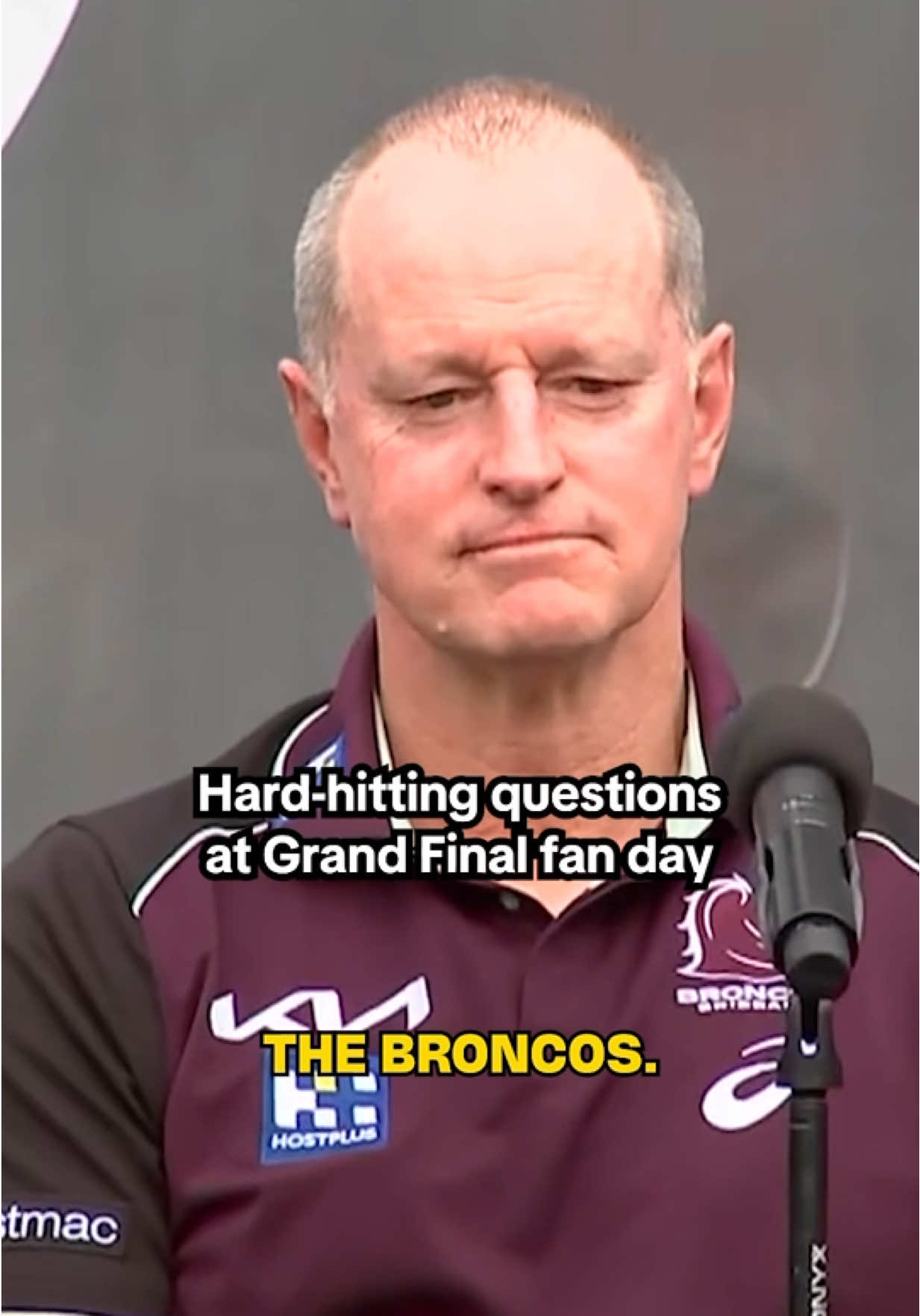 Hard-hitting questions at the NRL GF fan day… 🏉