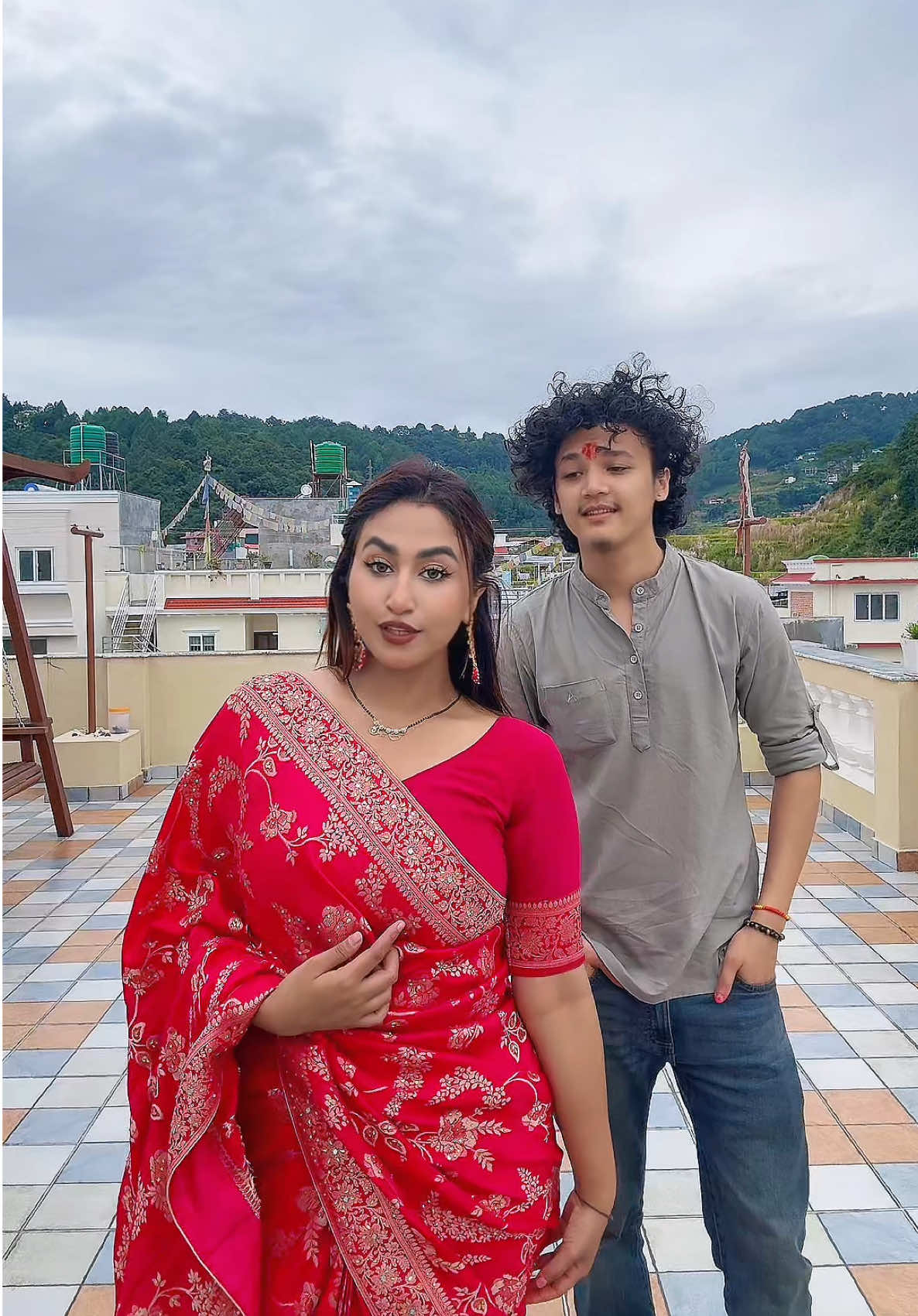 Happy dashain ❤️ to all those celebrating 🎉 #fypシ #alizehjamali #aayuzeh #viral #xyzbca 