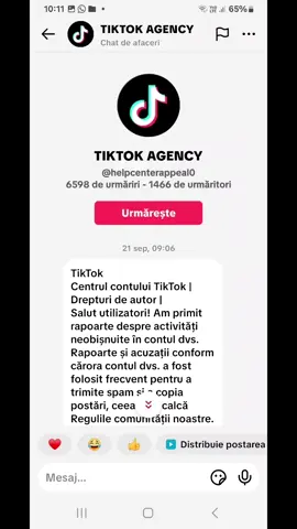 NU VA LASATI PACALITI DE ACESTE CERERI VENITE DIN PARTEA UNOR CONTURI FALSE! EU DAU REPORT PENTRU FRAUDA SI INSELACIUNI SI APOI II BLOCHEZ! VOR PUR SI SIMPLU SA VA FURE DATELE DE ACCES SI APOI SA VA CEARA BANI CA SA INTRATI INAPOI IN CONTURILE VOASTRE! #tiktok #frauda #stiri #romania #fyp 