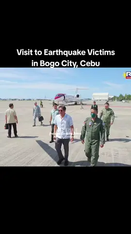 To ensure the government’s immediate response after the 6.9-magnitude earthquake that struck the Province of Cebu, President Ferdinand R. Marcos Jr. leads an inspection of damaged structures in Bogo City on October 2, 2025. The President visits the collapsed housing along All Around Street in SM Cares Village, where seven (7) individuals are reported dead and two (2) are seriously injured. He also inspects the Archdiocesan Shrine and Parish of St. Vincent Ferrer in Barangay Bungtod and the City of Bogo Science and Arts Academy (CBSAA) in Barangay Cogon while being briefed by officials on the extent of the damages.  Furthermore, he observes the ongoing distribution of aid to earthquake victims led by the Department of Social Welfare and Development (DSWD). These include PhP10,000 in financial assistance and burial services for grieving families, hot meals through the Mobile Kitchen Program, and approximately 1,700 family food packs (FFPs) for patients admitted to Cebu Provincial Hospital – Bogo City.  Prior to today's visit, President Marcos Jr. conducted an aerial inspection of earthquake-hit areas in the Province of Cebu. #pbbm #bongbongmarcos #presidentbongbongmarcos #tiktok #fyppppppppppppppppppppppp 