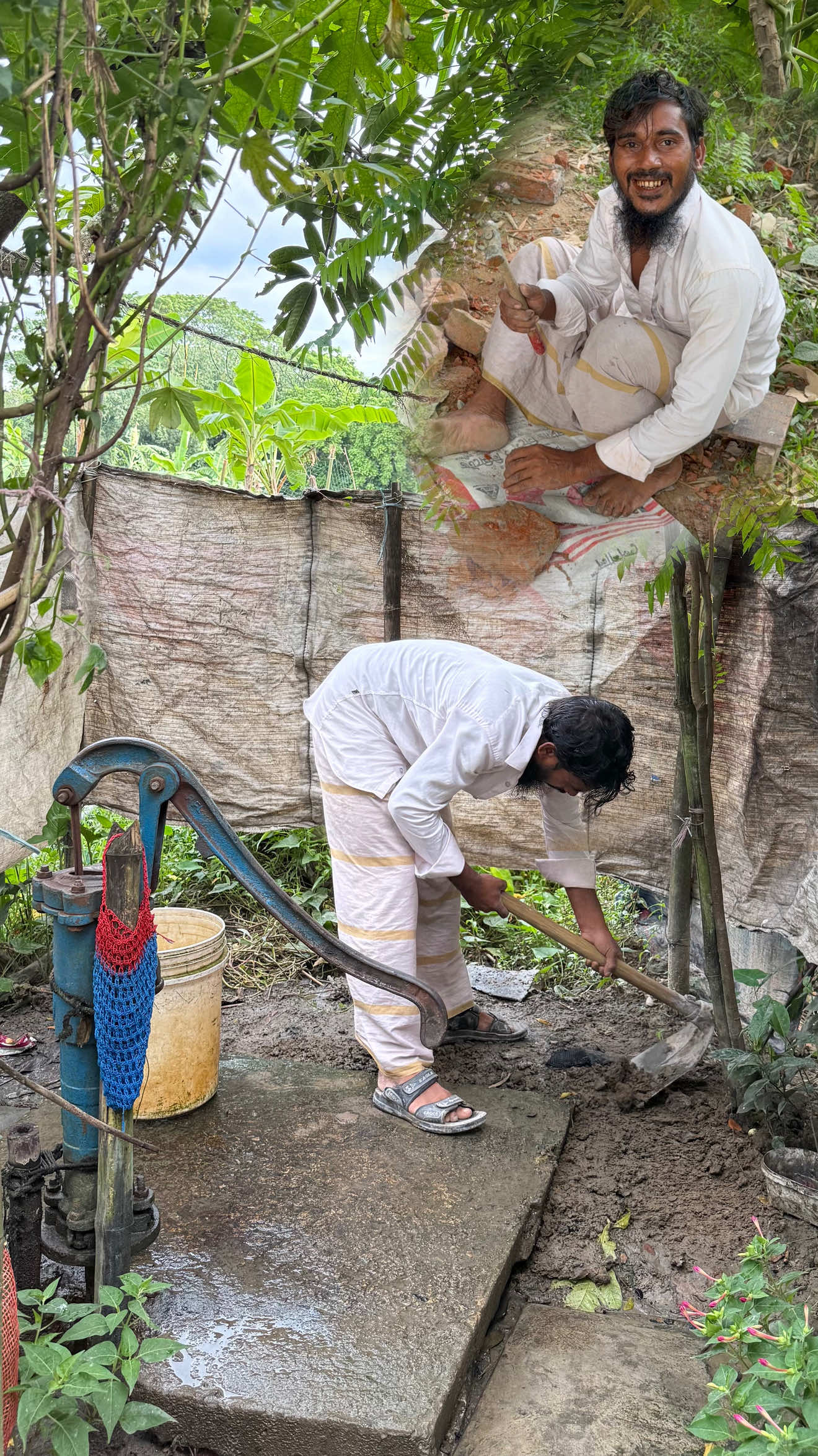 কলের পার পাক্কা করন লাইগ্গা ইটের সুকরি করতে আইছি😊#riponvideo #tiktokvlog 