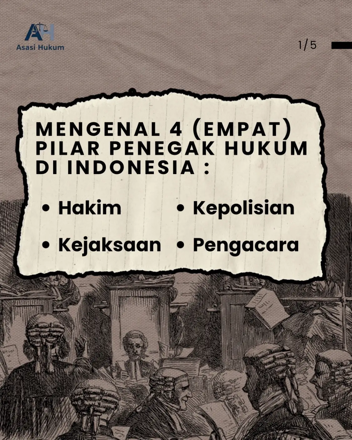 Hallo Sahabat Asasi, tau gak sih siapa saja penegak hukum di indonesia? #creatorsearchinsights #fyp #edukasitiktok #hukumindonesia #tiktokviral   