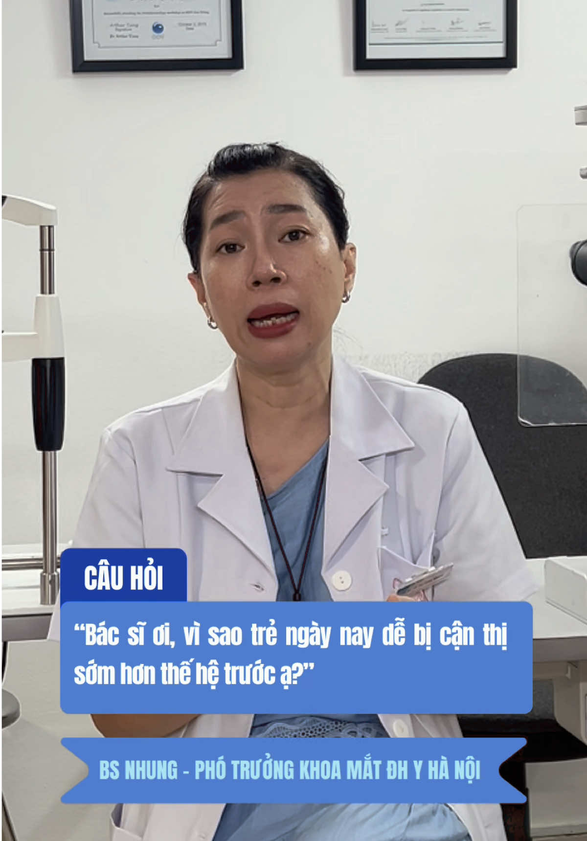 “Bác sĩ ơi, vì sao trẻ ngày nay dễ bị cận thị sớm hơn thế hệ trước ạ?”#phongkhammat #kiemsoattientriencanthi #orthok #canthi #dieutricanthikhongphauthuat 