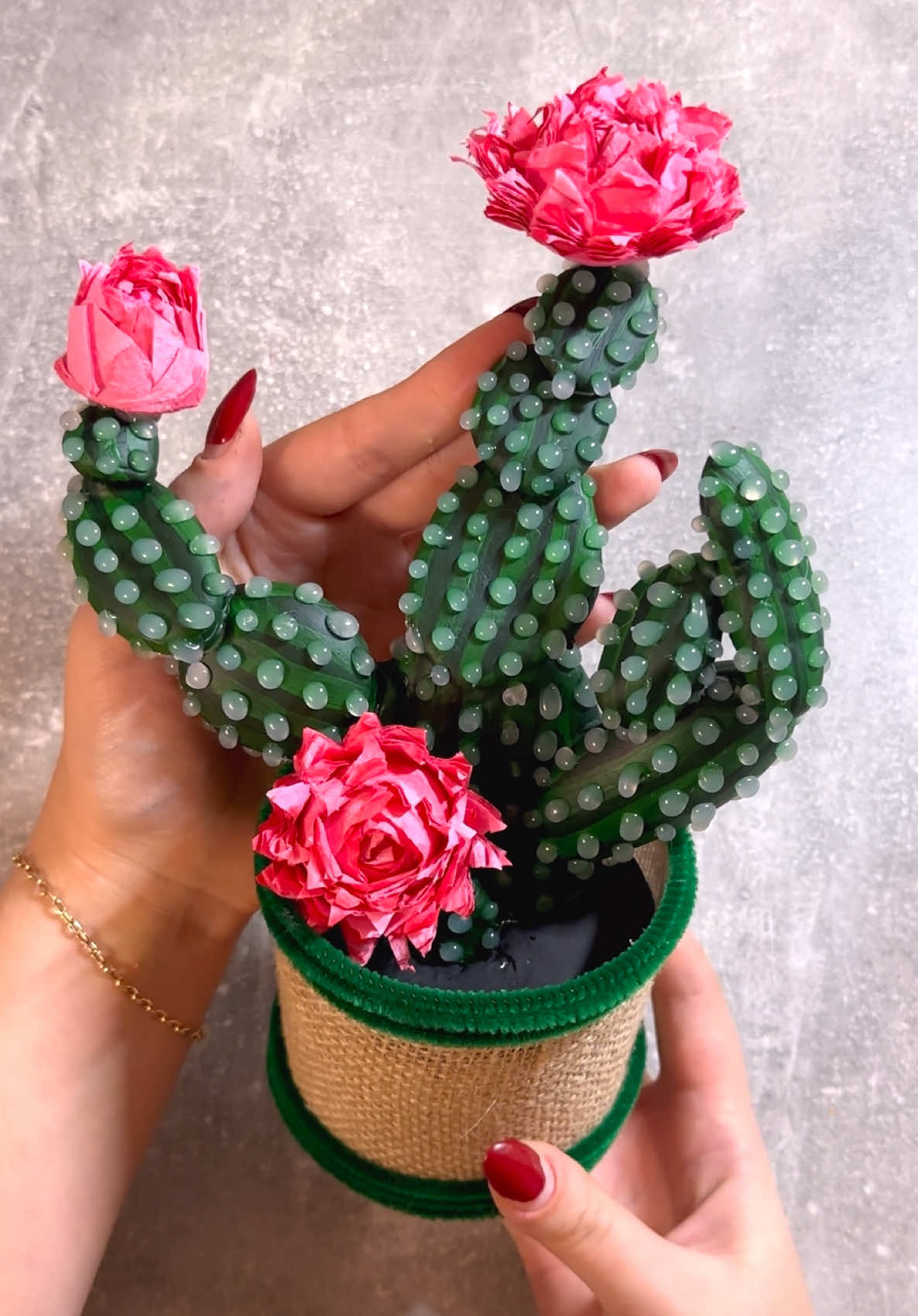 DIY Stone Cactus 🌵 