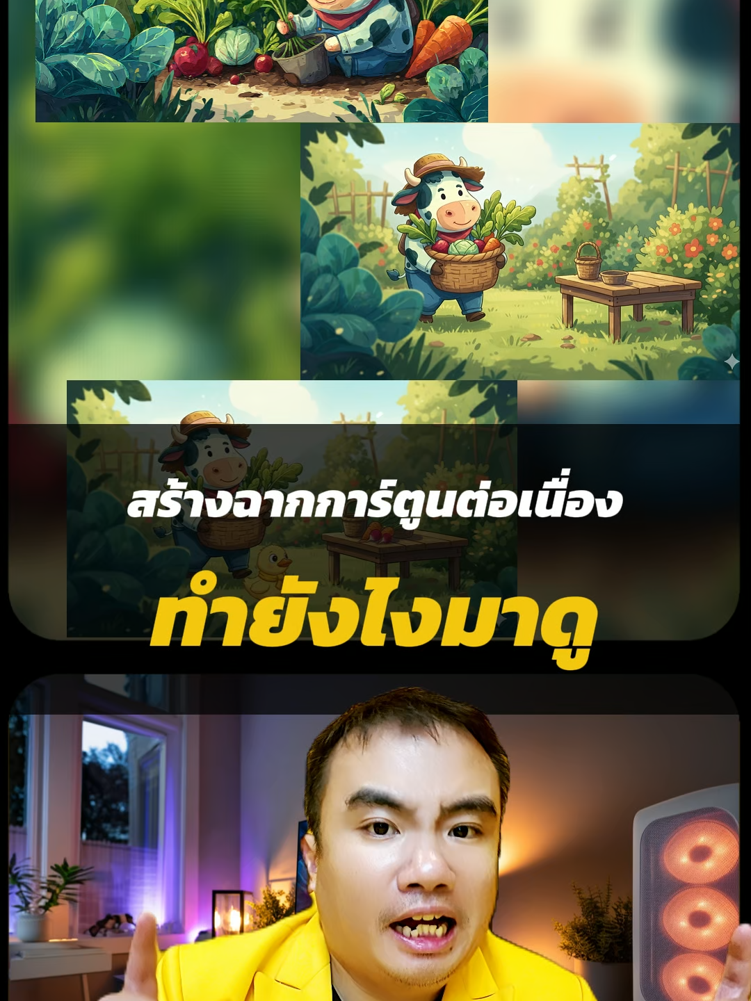 ฉากการ์ตูนต่อเนื่องทำโคตรง่าย #triplenext #ai #aiสร้างวิดีโอ #aicontent #geminiaipro #chatgpt #Veo3 #geminiai #fyp #Nanobanana