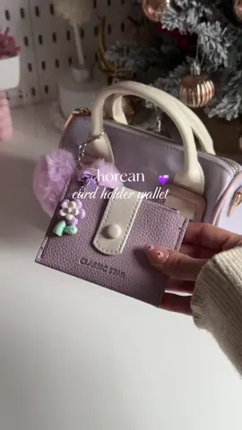 cute leather card holder wallet for ₱100+ only 😊💜✨ #cardholder #wallet #coinpursewallet #koreanwallet #betawallet@BETA Wallets.PH 