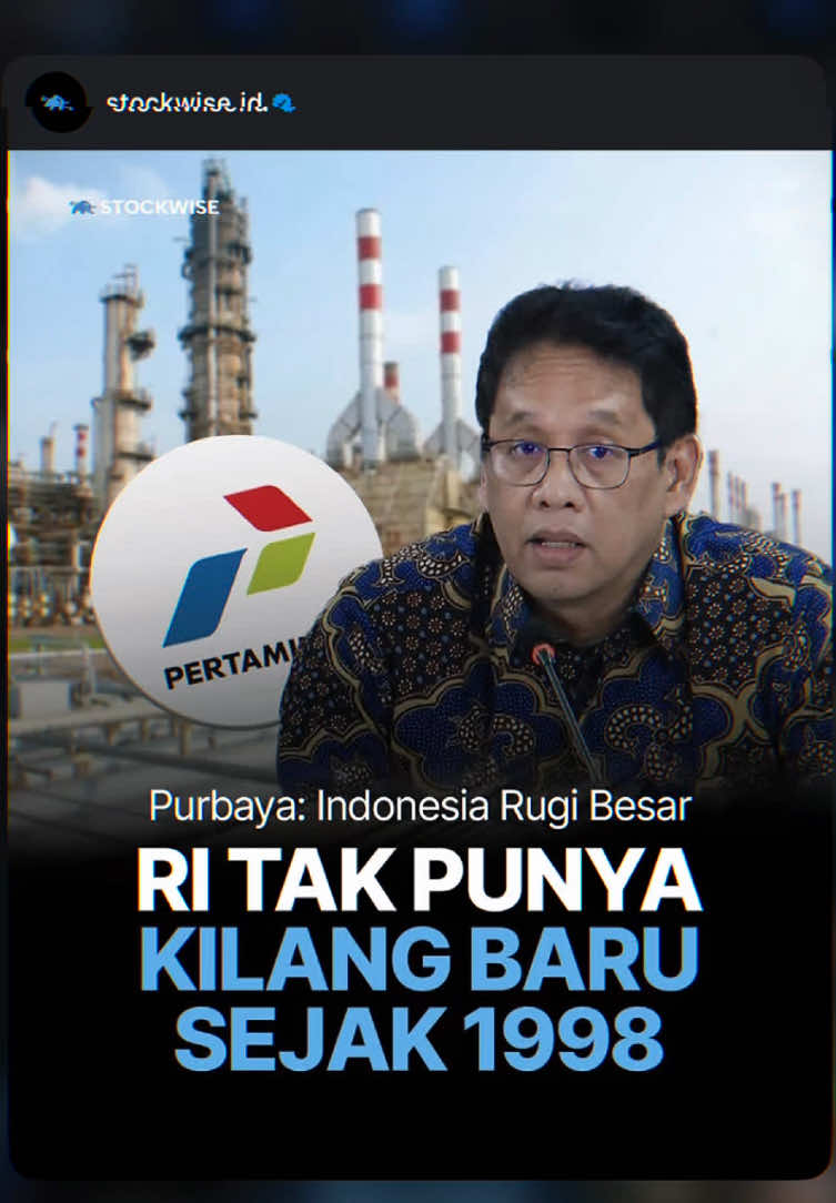 Terakhir, Indonesia membangun Kilang Balongan di Jawa Timur pada 1994. Menurut Purbaya, Indonesia banyak mengimpor BBM jenis solar atau diesel dari Singapura. Nilainya tidak tanggung-tanggung, bisa mencapai puluhan miliar. Nilai impor yang besar ini membuat subsidi pemerintah meningkat dari tahun ke tahun. #stockwise 
