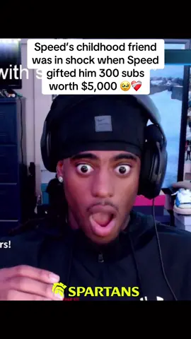 Speed’s childhood friend was in shock when Speed gifted him 300 subs worth $5,000 🥹❤️‍🩹 #ishowspeed #fyp #foryou #viral #obp_lee 