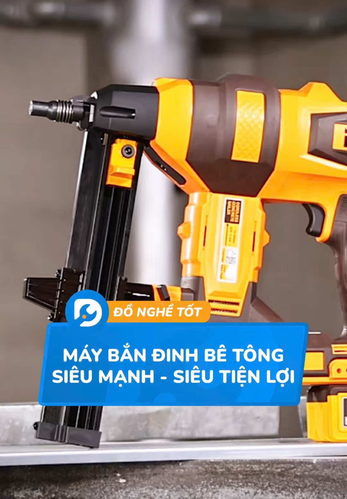 Phần 9 | Máy bắn đinh bê tông dùng pin 20V INGCO, “trợ thủ hạng nặng”cho thợ công trình, xây dựng.💪🧑‍🔧 🔥 #INGCO #maybandinh #thoxaydung #máybắnđinhbetong #DoNgheTot 