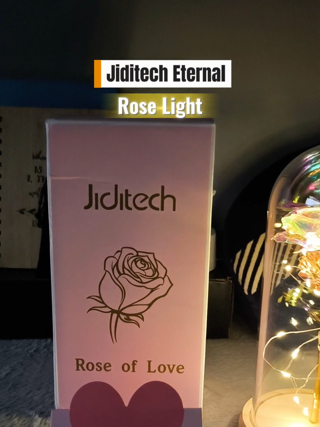 Jiditech Eternal Rose Light 🥀✨ #rose #roselight #eternalroselight #jiditech #giftideas 