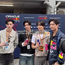 OMGGG, ENHYPEN AT SINGAPORE GP!!!😭🔥 #enhypen #sunghoon #jake #jungwon #jay #fyp 