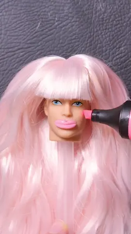 Ken’s baddie drag queen makeover revealed 😱 #DIY #doll #barbie #makeover #beauty 
