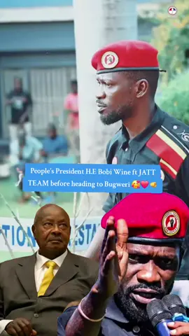 People's President H.E Bobi Wine ft JATT TEAM before heading to Bugweri ❤️🥰🫵❤️🥰🫵❤️🥰🇺🇬. #H.E Robert Kyaguranyi Ssentamu for President of Uganda ✅️ ⛱️ 🇺🇬.  #ANewUgandaNow  #PeoplePowerOurPower  #PROTESTVOTEUG2026 