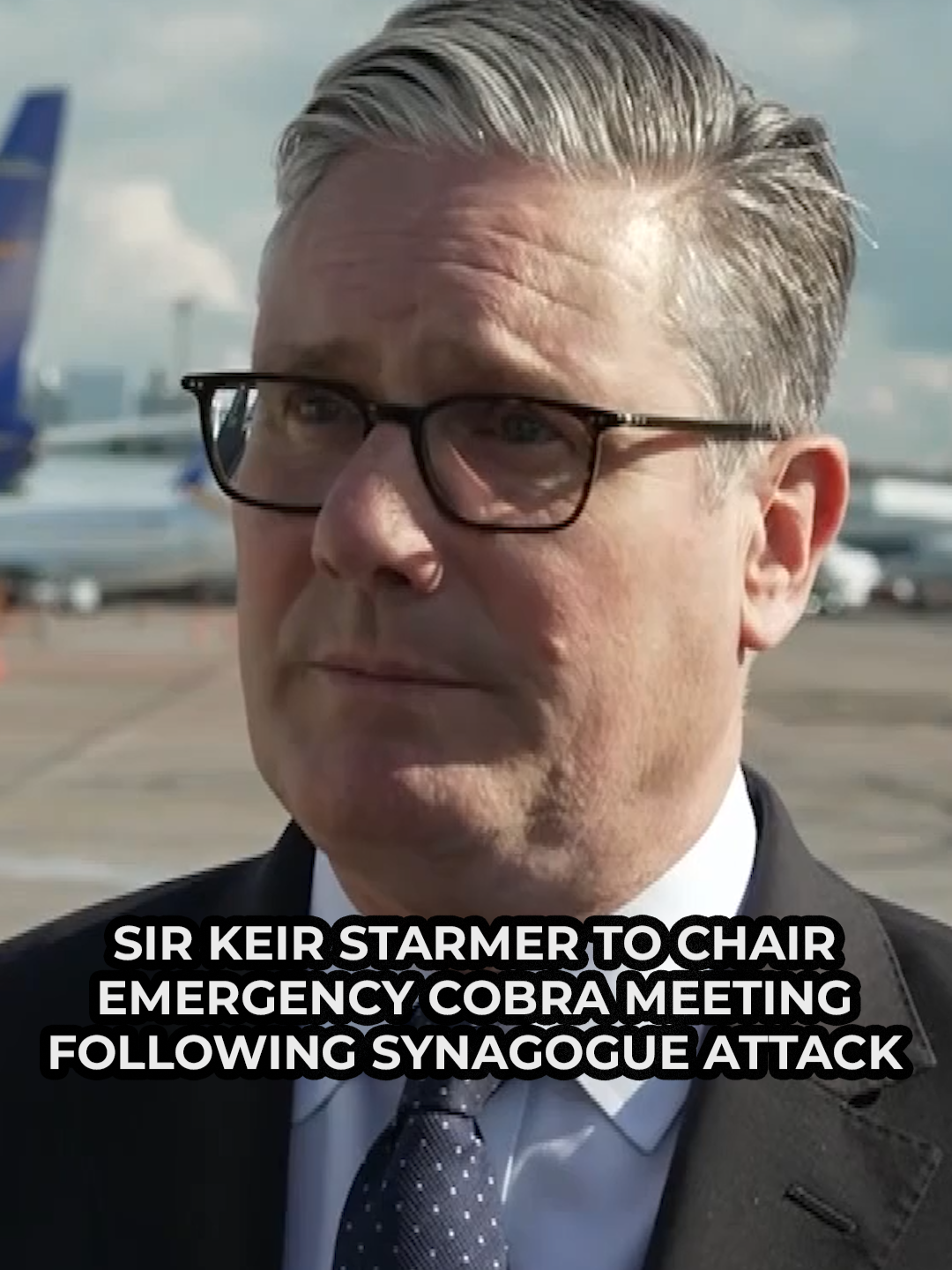 Sir Keir Starmer has confirmed that extra security measures will be in place in synagogues across Britain following a major incident in Manchester. The Prime Minister is urgently returning to the UK to chair a Cobra meeting after the attack at the Heaton Park Hebrew Congregation Synagogue on Middleton Road, Crumpsall, this morning. #BreakingNews #KeirStarmer #Manchester #uknews #GBNews