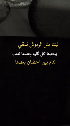 #ليتنا مثل الرموش نلتقي كل ثانيه وعندما نتعب ننام بين احضان بعضنا #اكسبلورexplore @🖤 