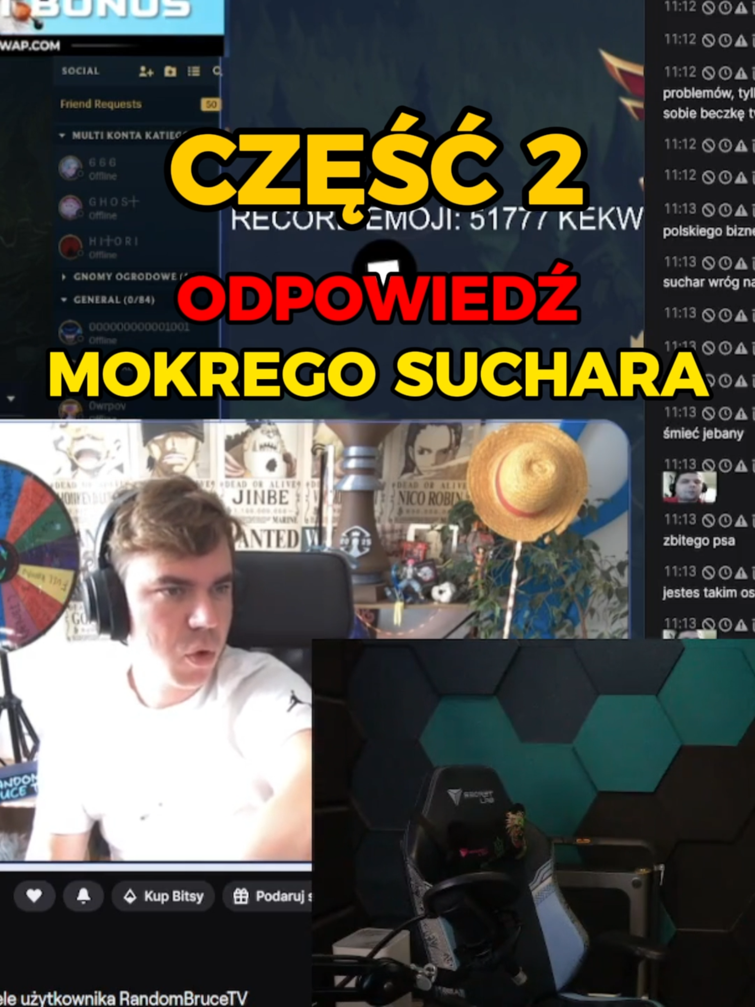 MOKRYSUCHAR OSZUKUJE BRUSA NA KASE? CZĘŚĆ 2 #shorts  CO SĄDZISZ O ODPOWIEDZI SUCHARA? Napisz w komentarzu!    FILMY ZAWSZE O 16    Sprawdź kanał https://www.youtube.com/@E-SPORTOWESHOTY Podsyłajcie swoje klipy na shotyesportowe@gmail.com     Linki do streamerów użytych w tym filmie: https://www.twitch.tv/overpow    #randombruce #overpow #mokrysuchar #shotytwitch #esportoweshoty